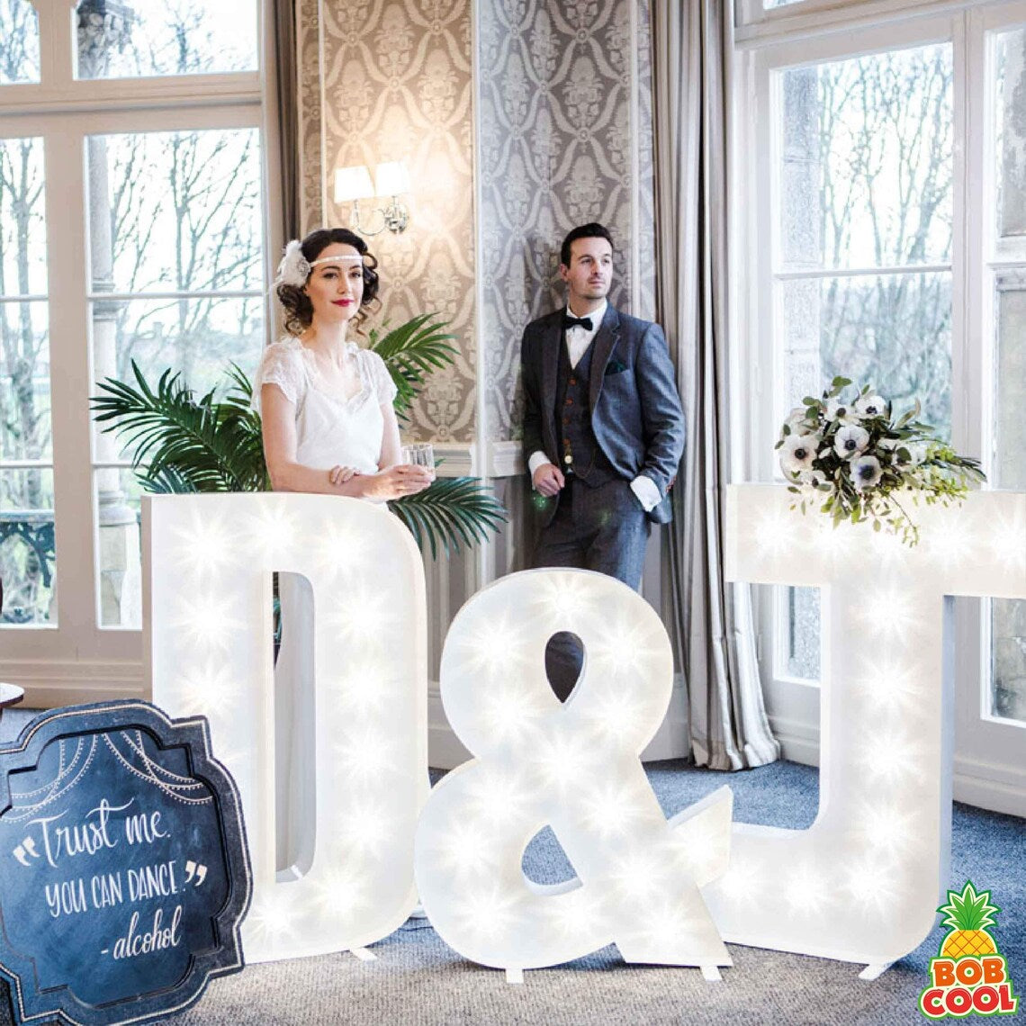 Gloss White Letter Lights - 1100mm (4ft)