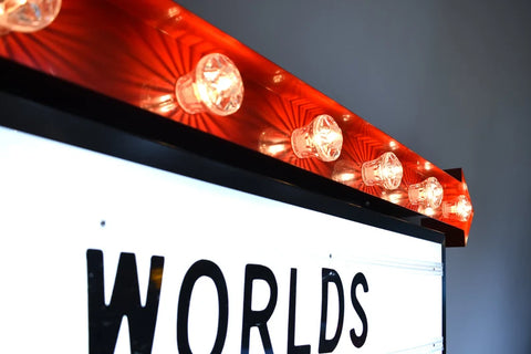 Giant Retro Cinema Lightbox with Arrow