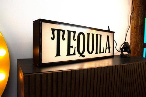 80cm x 25cm Retro-Style Lightbox – Reeded Glass Effect