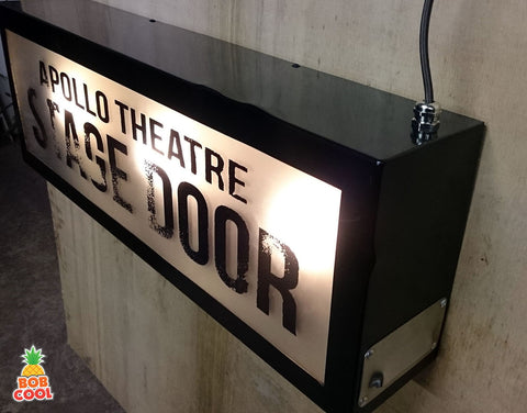 66cm x 23cm Vintage Glass Pane Lightbox
