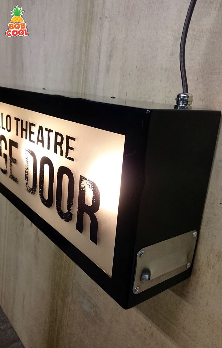66cm x 23cm Vintage Glass Pane Lightbox