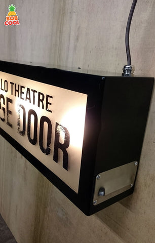 66cm x 23cm Vintage Glass Pane Lightbox